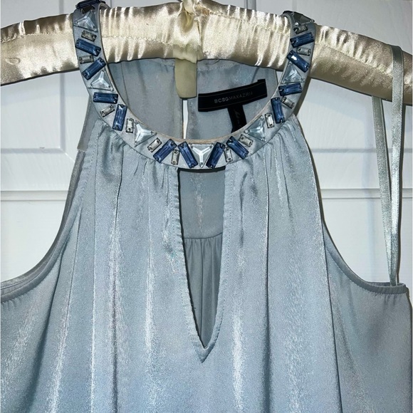BCBG Silk Halter Top Size Small - Picture 3 of 6